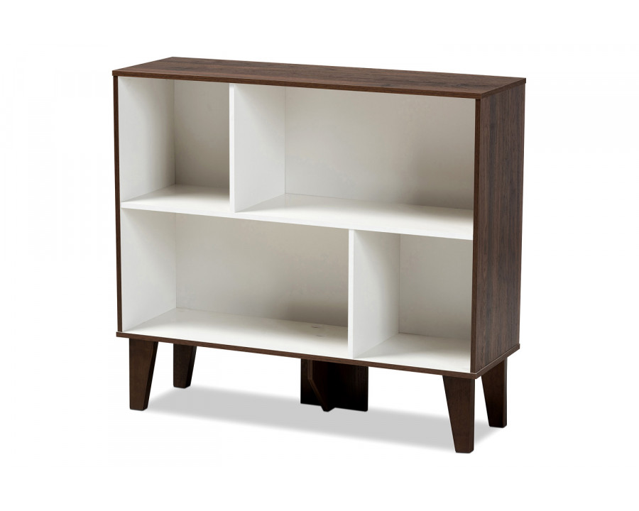 Baxton Senja Modern 4-Shelf Bookcase