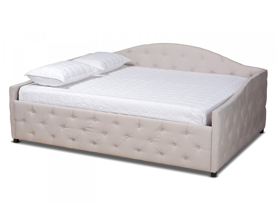 Baxton Becker Modern Full Size Daybed - Beige