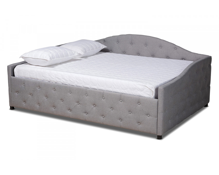 Baxton Becker Modern Queen Size Daybed - Gray