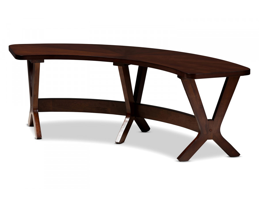 Baxton - Berlin Mid-Century Modern Dining Bench