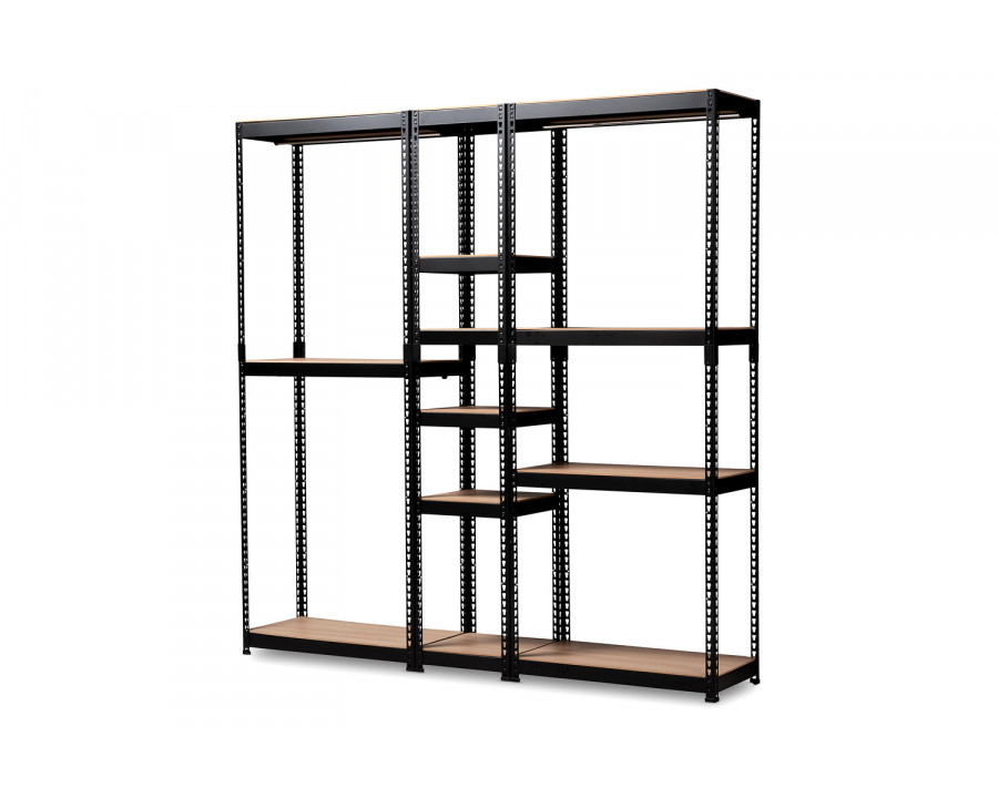 Baxton - Gavin Modern 10-Shelf Closet Storage Racking Organizer