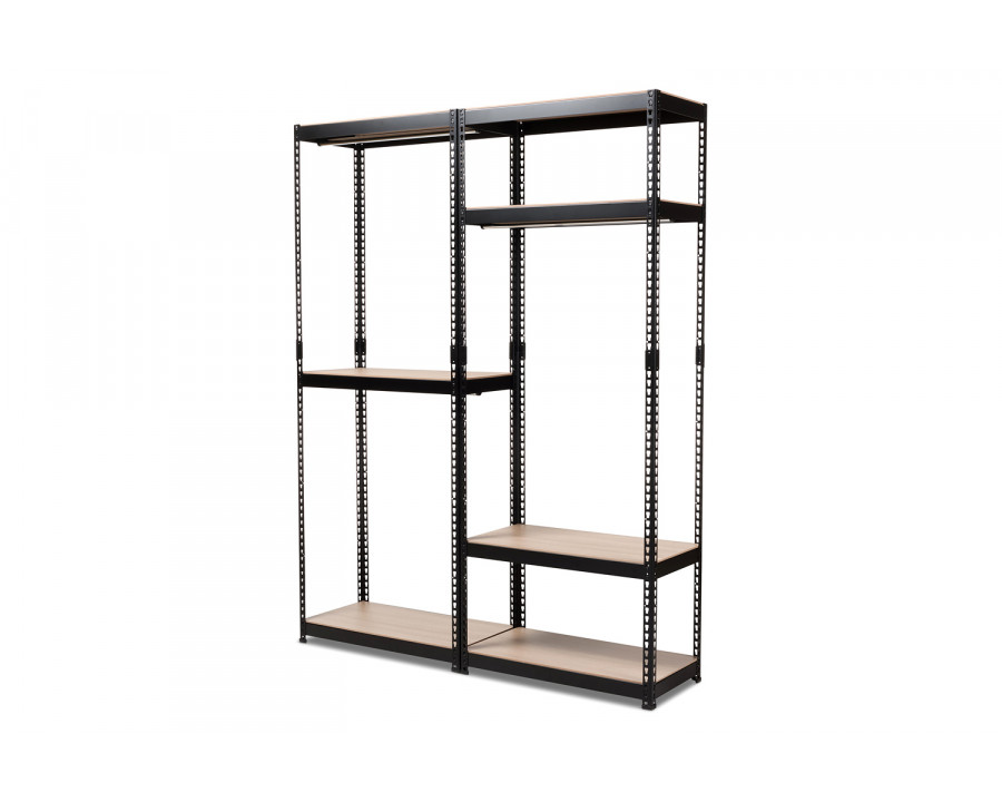 Baxton - Gavin 7-Shelf Closet Storage Racking Organizer