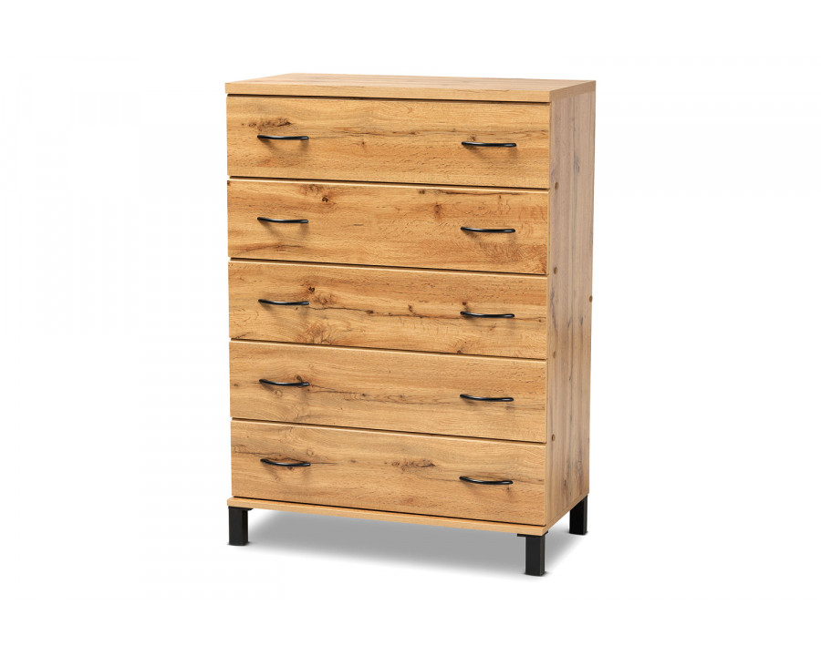 Baxton Maison Modern 5-Drawer Storage Chest