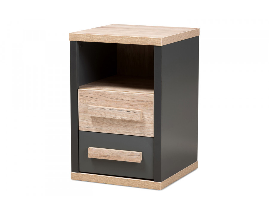 Baxton - Pandora Modern 2-Drawer Nightstand