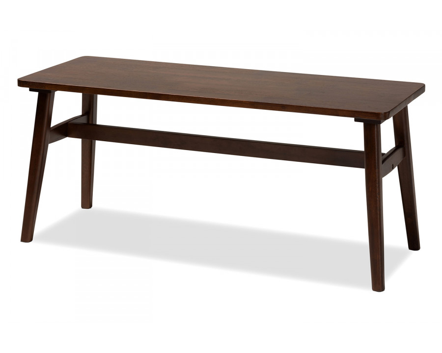 Baxton - Boyer Mid-Century Modern Dining Bench