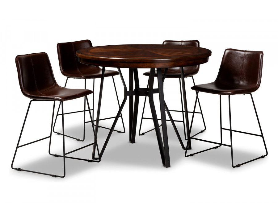 Baxton Carvell 5-Piece Pub Set