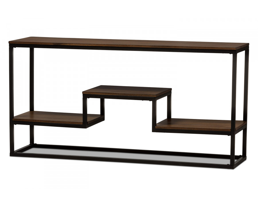 Baxton - Doreen Rustic Industrial Style Console Table