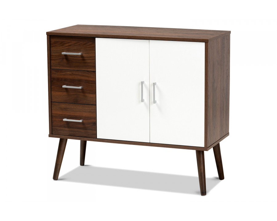 Baxton - Leena Mid-Century Modern 3-Drawer Sideboard Buffet