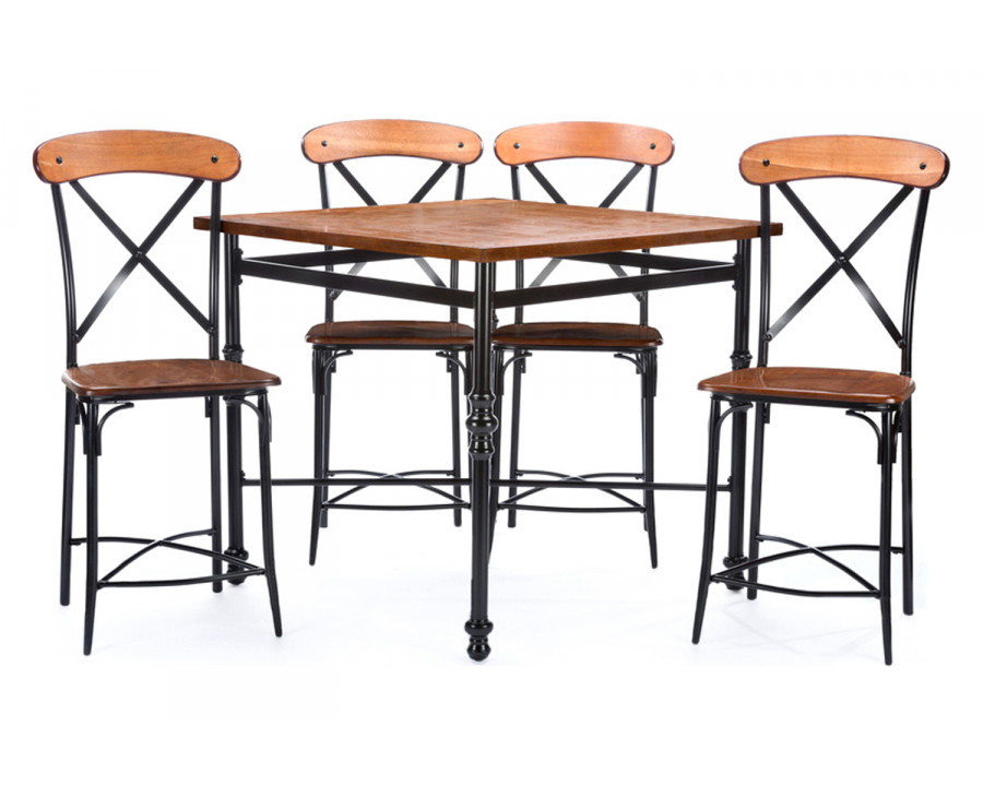 Baxton Broxburn 5-Piece Pub Set