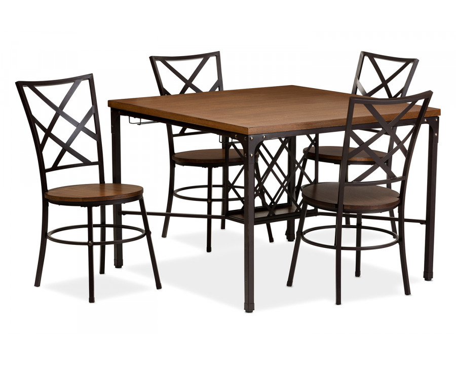 Baxton Vintner Dining Set