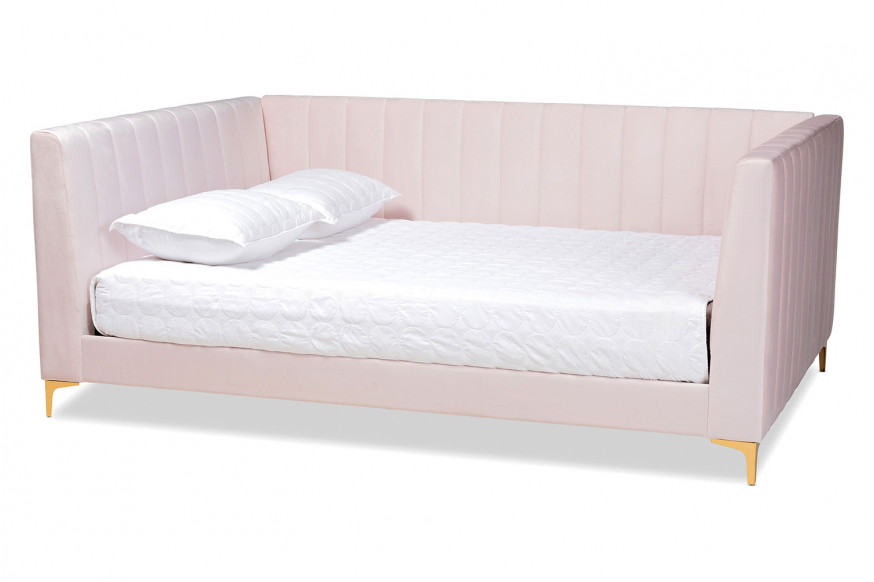 Baxton™ Oksana Modern Full Size Daybed - Light Pink