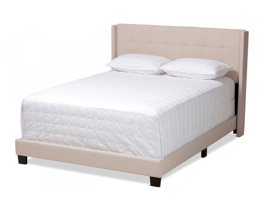 Baxton Lisette Modern Full Size Bed - Beige