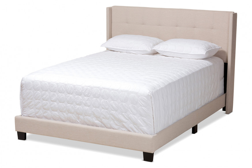 Baxton™ Lisette Modern Queen Size Bed - Beige