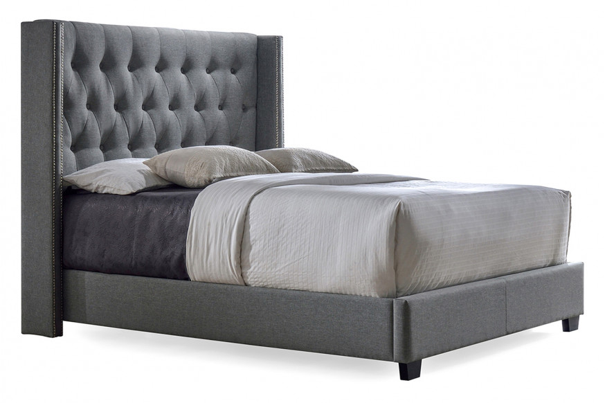 Baxton™ - Katherine Wingback Bed