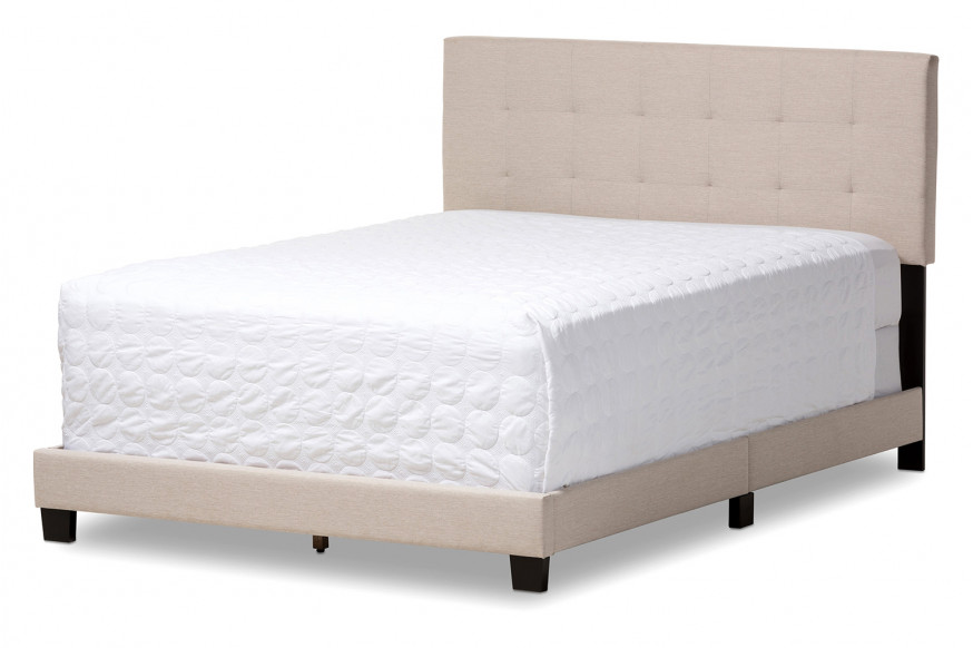 Baxton™ Brookfield Modern Full Size Bed - Beige