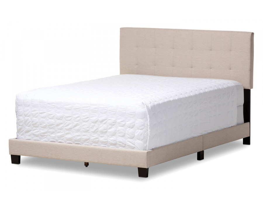 Baxton Brookfield Modern Full Size Bed - Beige