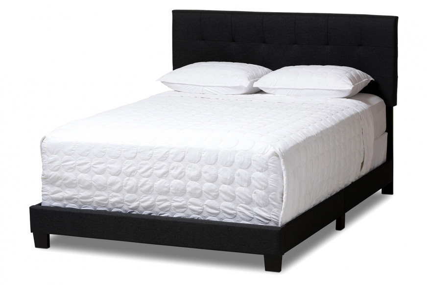 Baxton™ Brookfield Modern Full Size Bed - Choral Gray