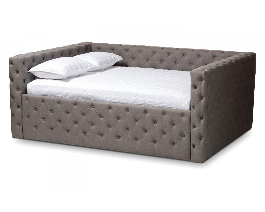 Baxton Anabella Modern Queen Size Daybed - Gray