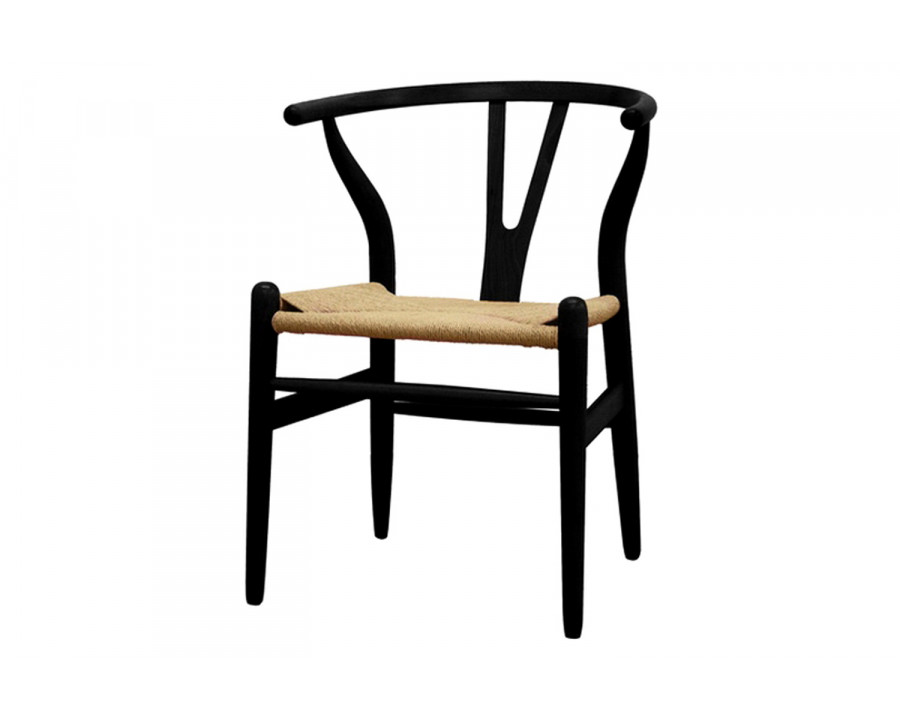 Baxton Wishbone Chair - Black