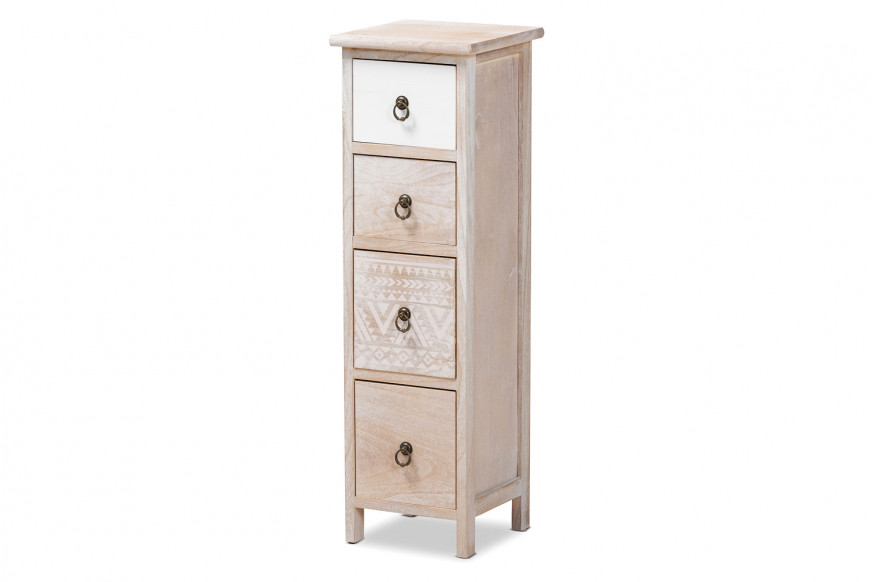 Baxton™ - Seanna Modern 4-Drawer Storage Unit