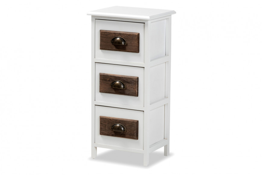 Baxton™ - Fanning Modern 3-Drawer Storage Unit