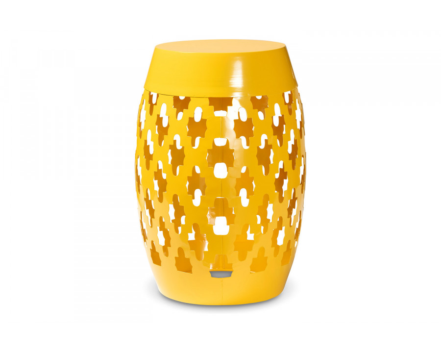 Baxton Branson Modern Outdoor Side Table - Yellow