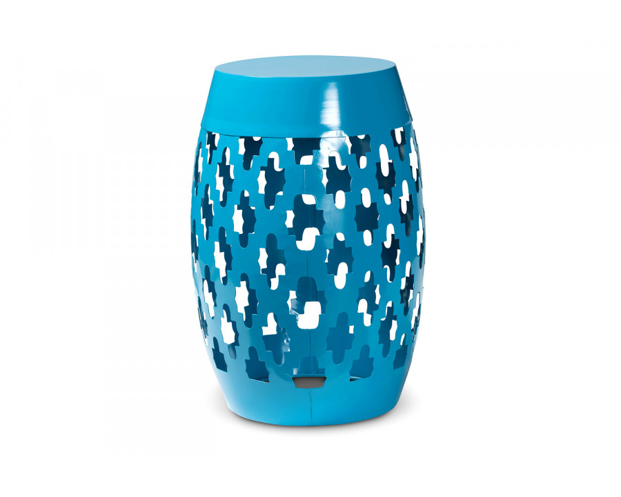 Baxton Branson Modern Outdoor Side Table - Blue