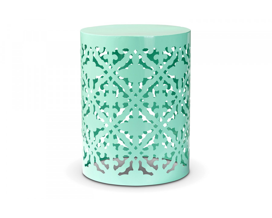 Baxton Jamila Modern Outdoor Side Table - Aqua