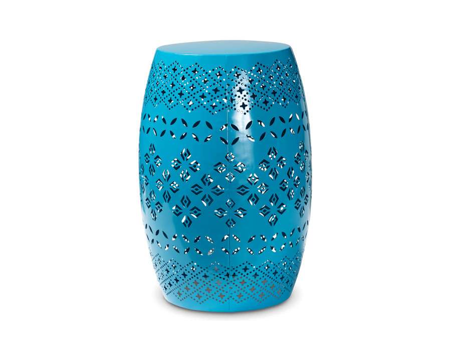 Baxton Lavinia Modern Outdoor Side Table - Blue