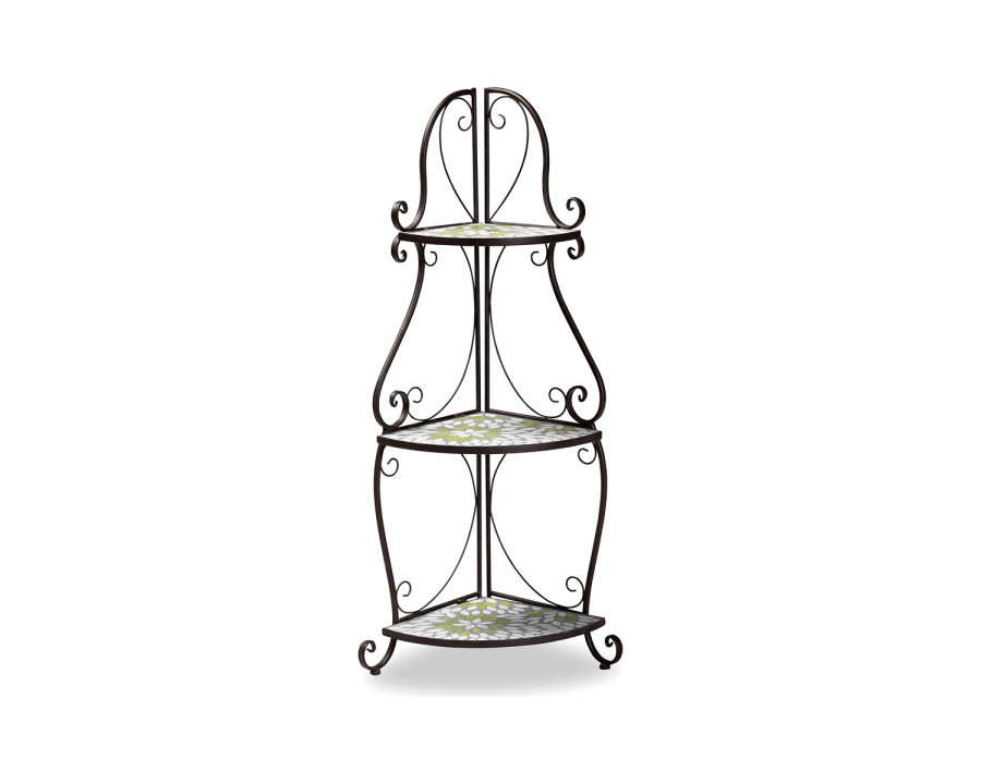 Baxton - Airell Modern 3-Tier Plant Stand