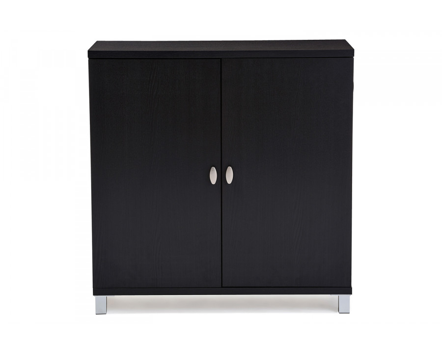 Baxton Marcy Modern School Bags Storage Sideboard Cabinet - Dark Brown