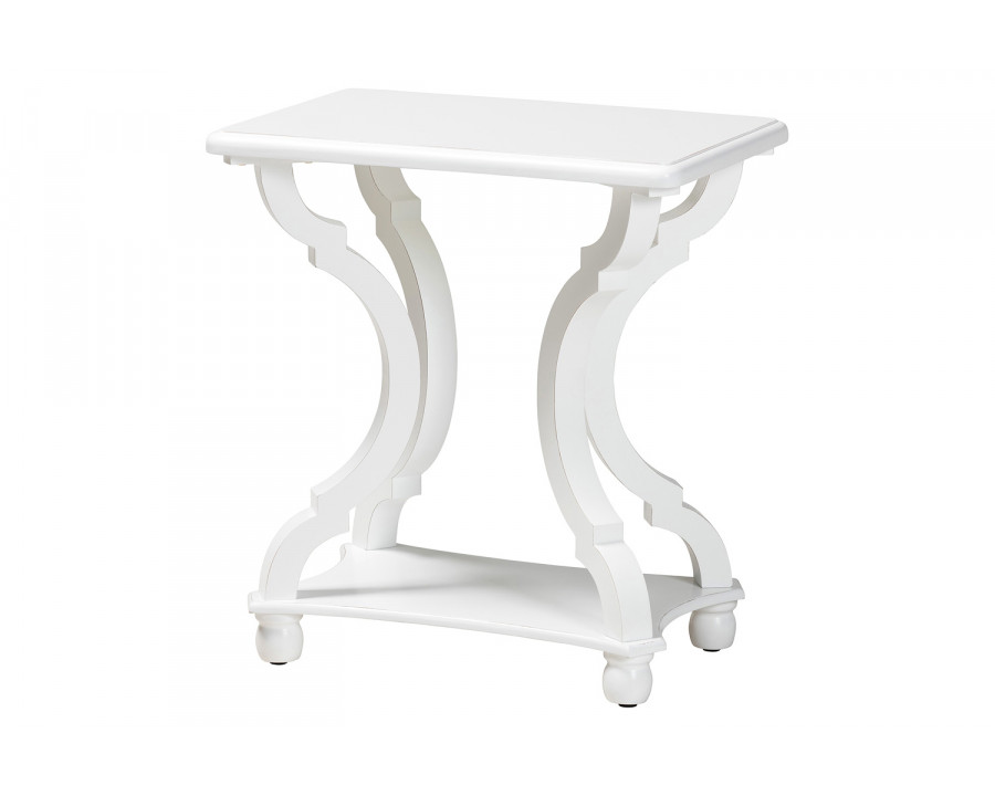 Baxton Cianna End Table - White