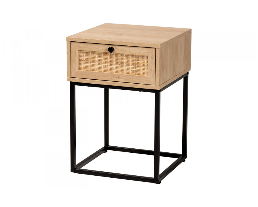 Baxton Amelia Mid-Century Modern 1-Drawer End Table