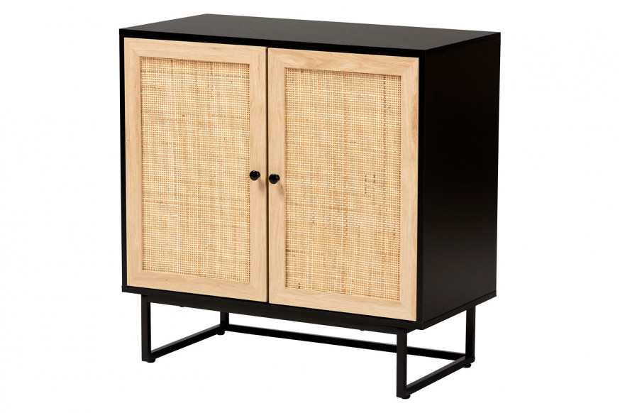 Baxton™ - Declan Mid-Century Modern 2-Door Storage Cabinet