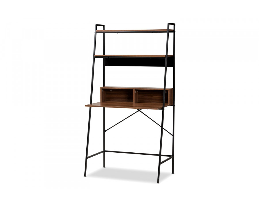 Baxton - Palmira Modern Desk with Shelves