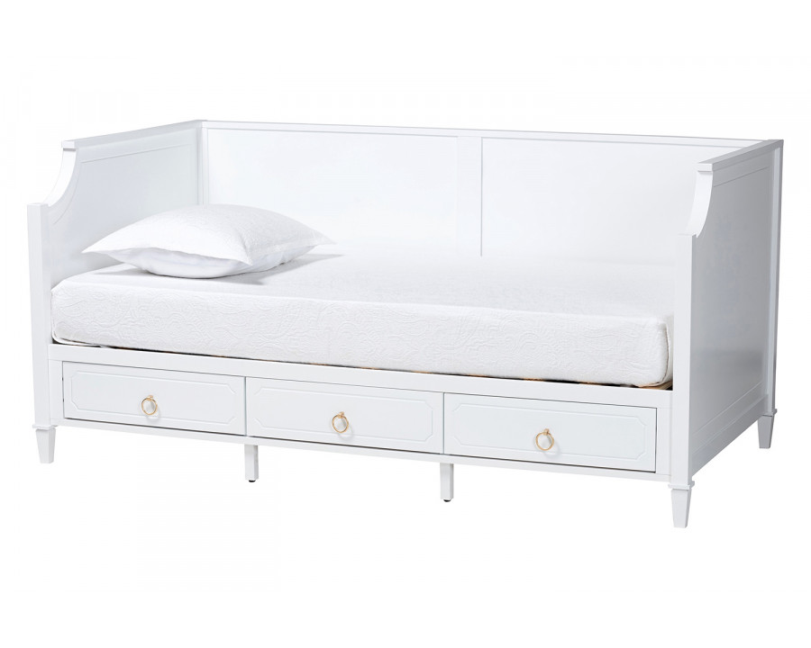 Baxton Lowri 3-Drawer Daybed - Full Size