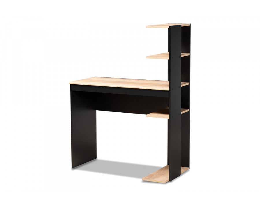 Baxton - Callahan Modern Desk with Shelves