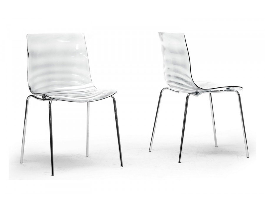 Baxton Marisse Modern Dining Chair - Clear