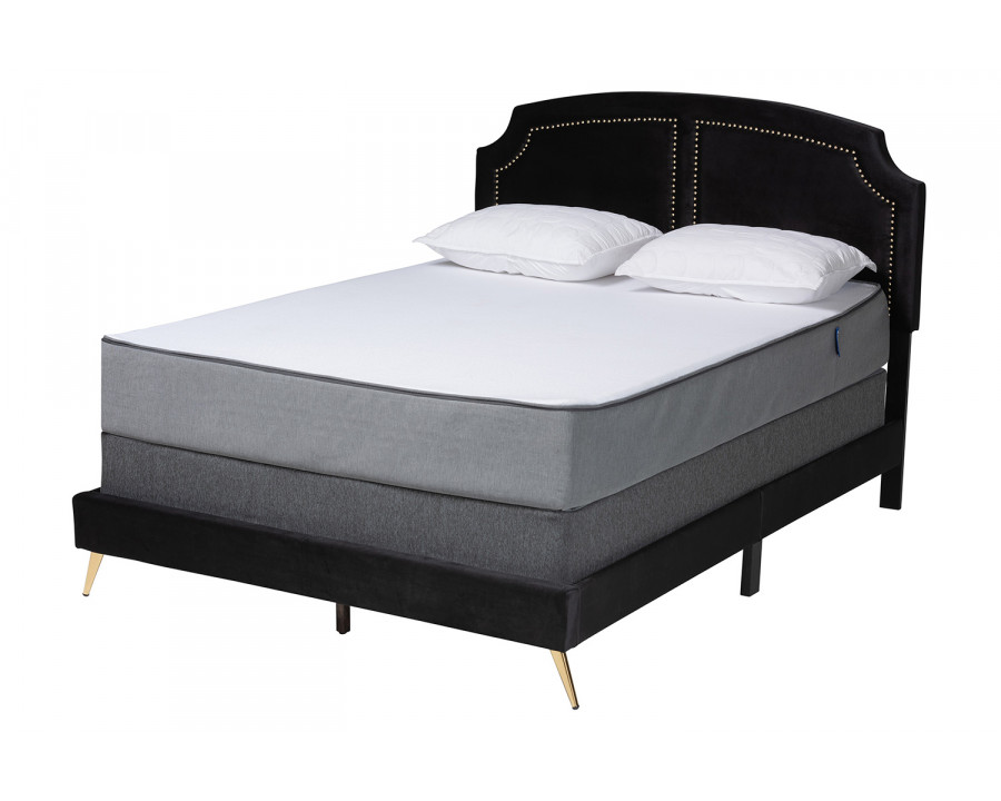 Baxton - Oxley Traditional Glam Panel Bed