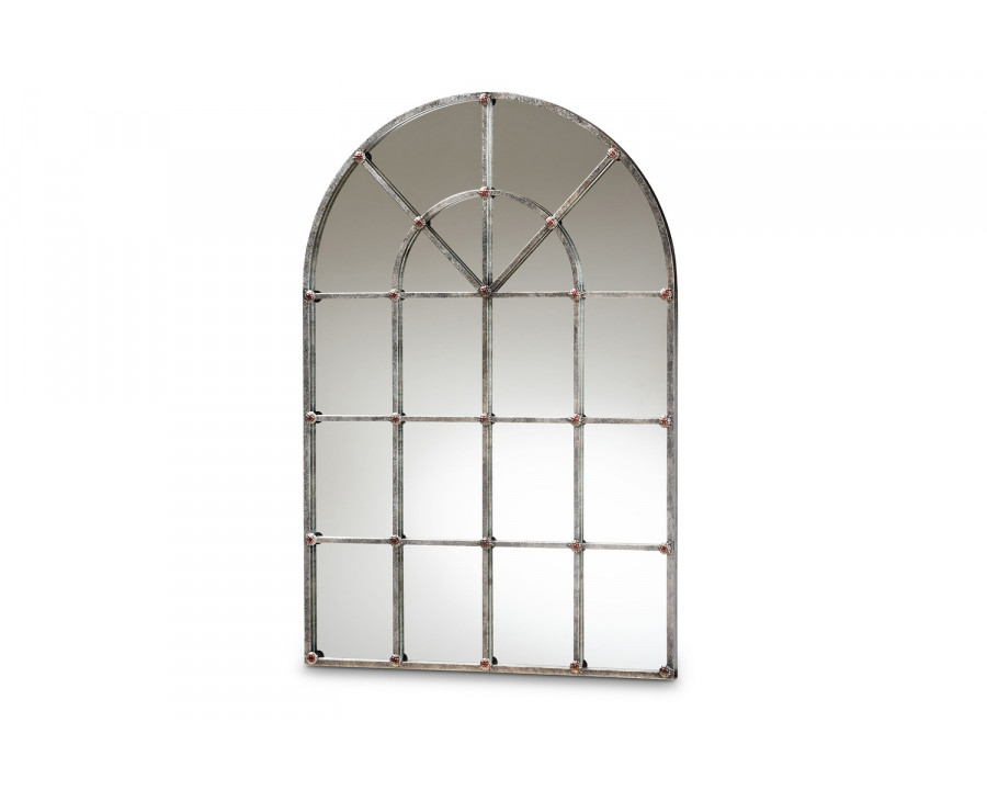 Baxton - Newman Arched Window Accent Wall Mirror