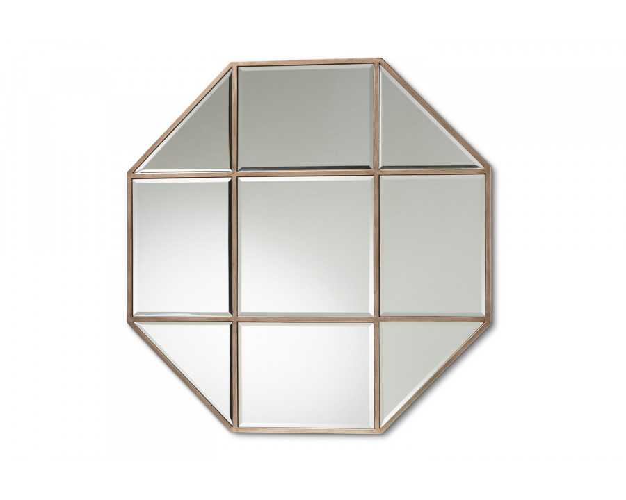 Baxton - Enora Modern Geometric Accent Wall Mirror