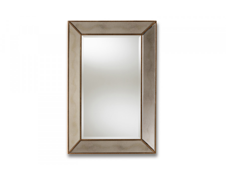 Baxton - Neva Modern Rectangular Accent Wall Mirror