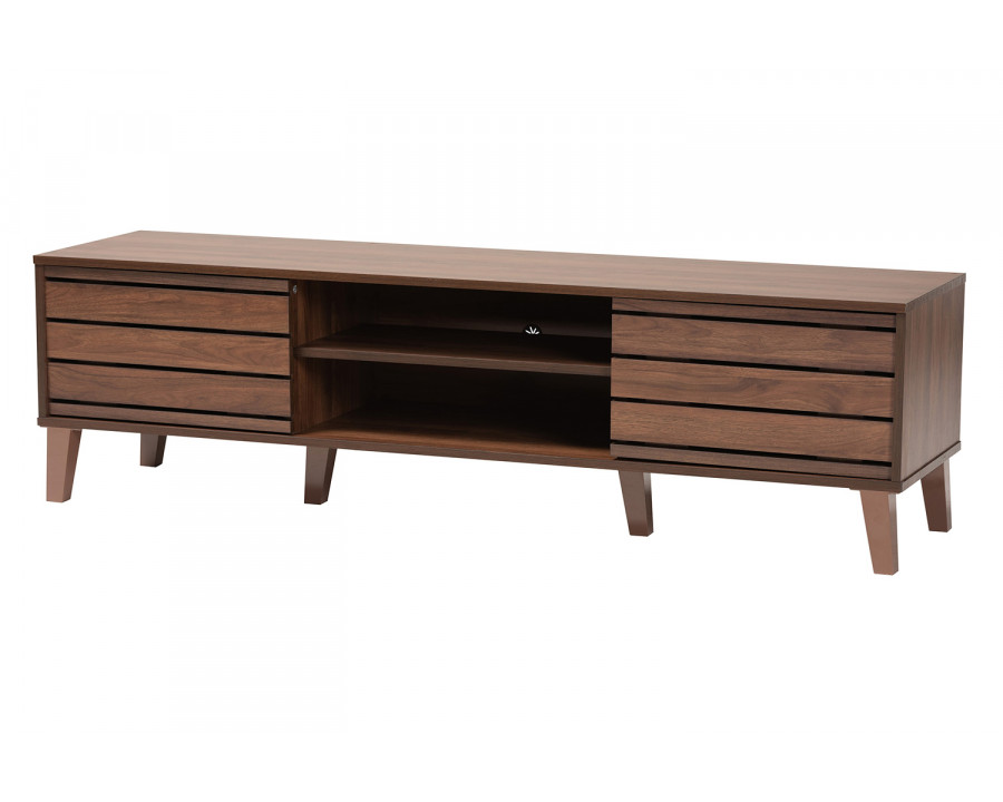 Baxton Teresina Mid-Century Modern 2-Door TV Stand