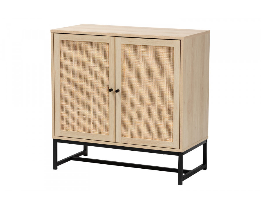 Baxton - Caterina Mid-Century Modern 2-Door Storage Cabinet