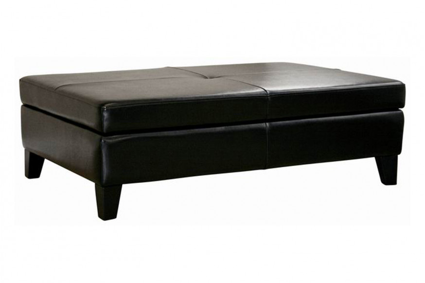 Baxton™ Cocktail Ottoman - Black