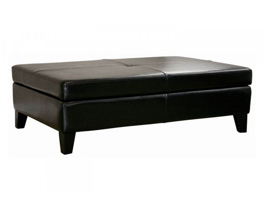 Baxton Cocktail Ottoman - Black