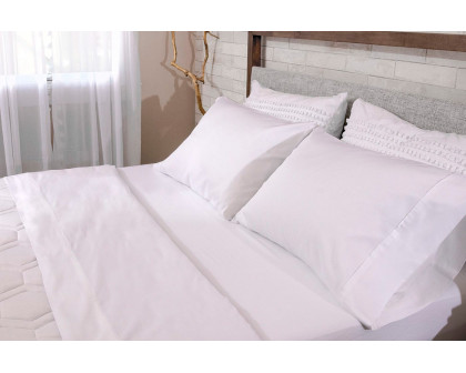 Bedgear Basic Sheet Set - White, Full Size