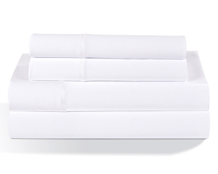 Bedgear Dri-Tec Sheet Set - White, Split King/Split California King Size