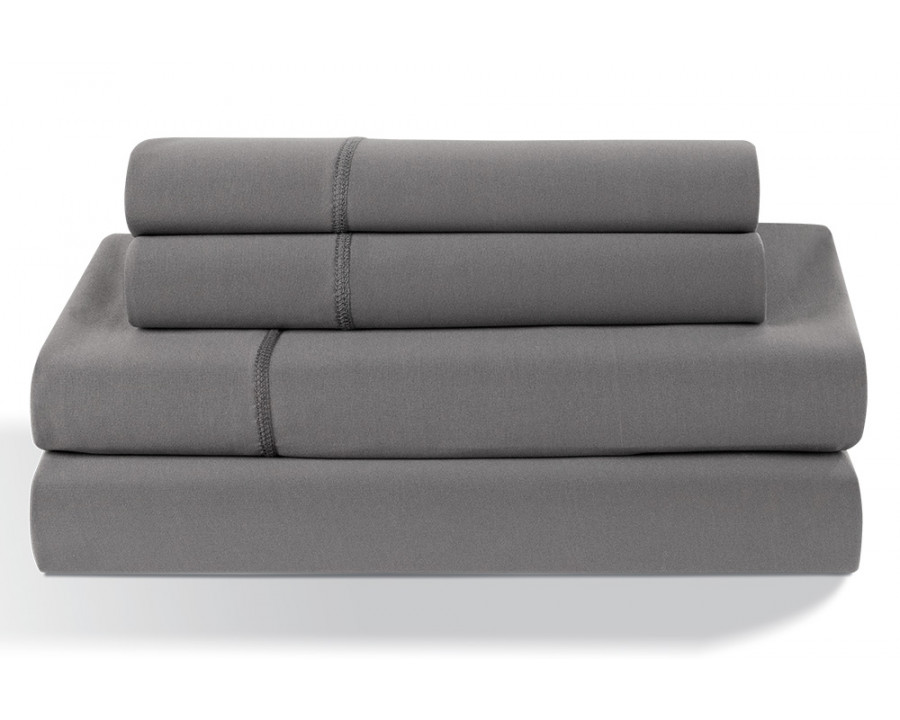 Bedgear Dri-Tec Sheet Set - Gray, Twin/Twin XL Size