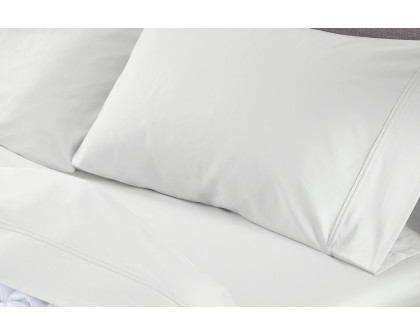 Bedgear Basic Sheet Set - Bright White, Twin Size